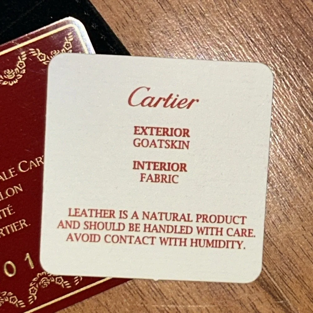 Cartier authentic goatskin
